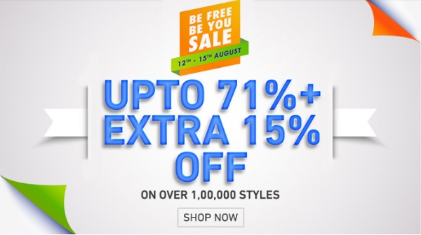 India Desire : Jabong Independence Day Sale Offers : Upto 71% Off + Extra 15% Off Between 12th - 15th Aug 2017